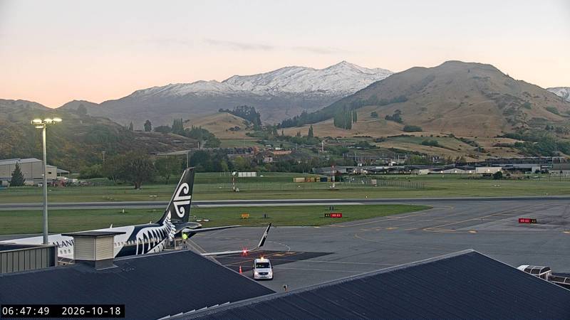 Aircraft Stands 2 & 3, with Coronet Peak behind